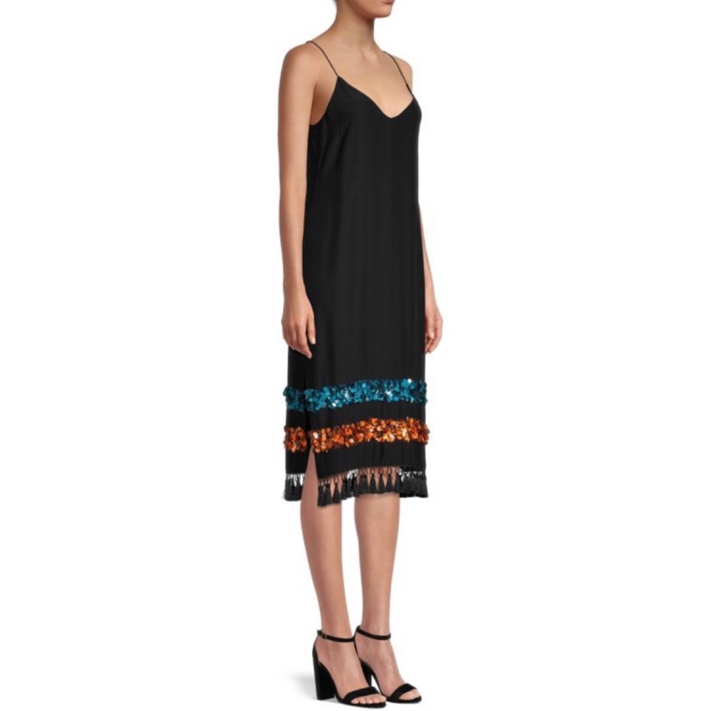SACHIN + BABI • Bosphorus Silk Sleeveless Sequin Midi Slip Dress, 2 - Picture 14 of 16